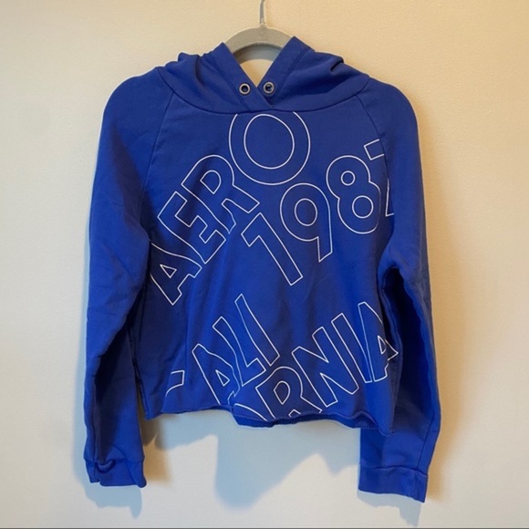 Aeropostale Blue Logo Hoodie - Picture 2 of 4